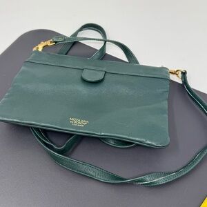 Mezzaluna Bosca Crossbody Leather Mini Bag Long Crossbody Strap Purse easy open